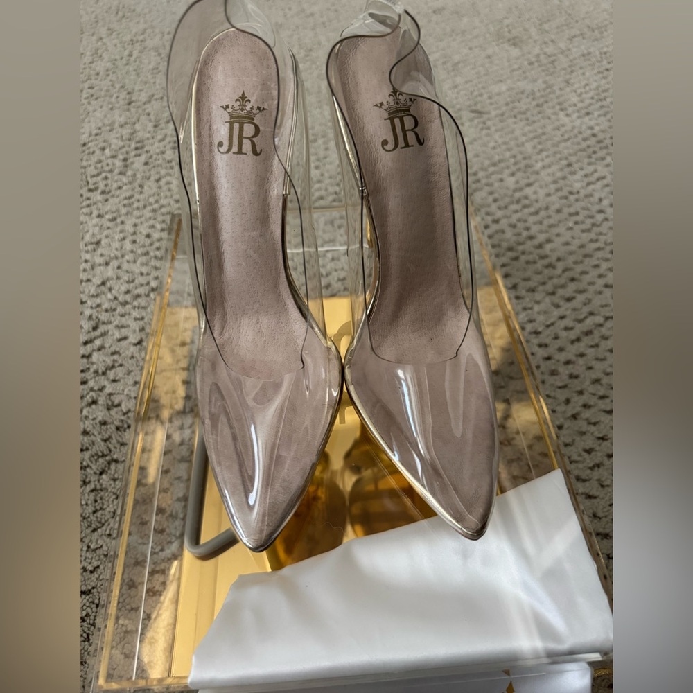 Jessica Rich Fancy Stiletto Clear Like New